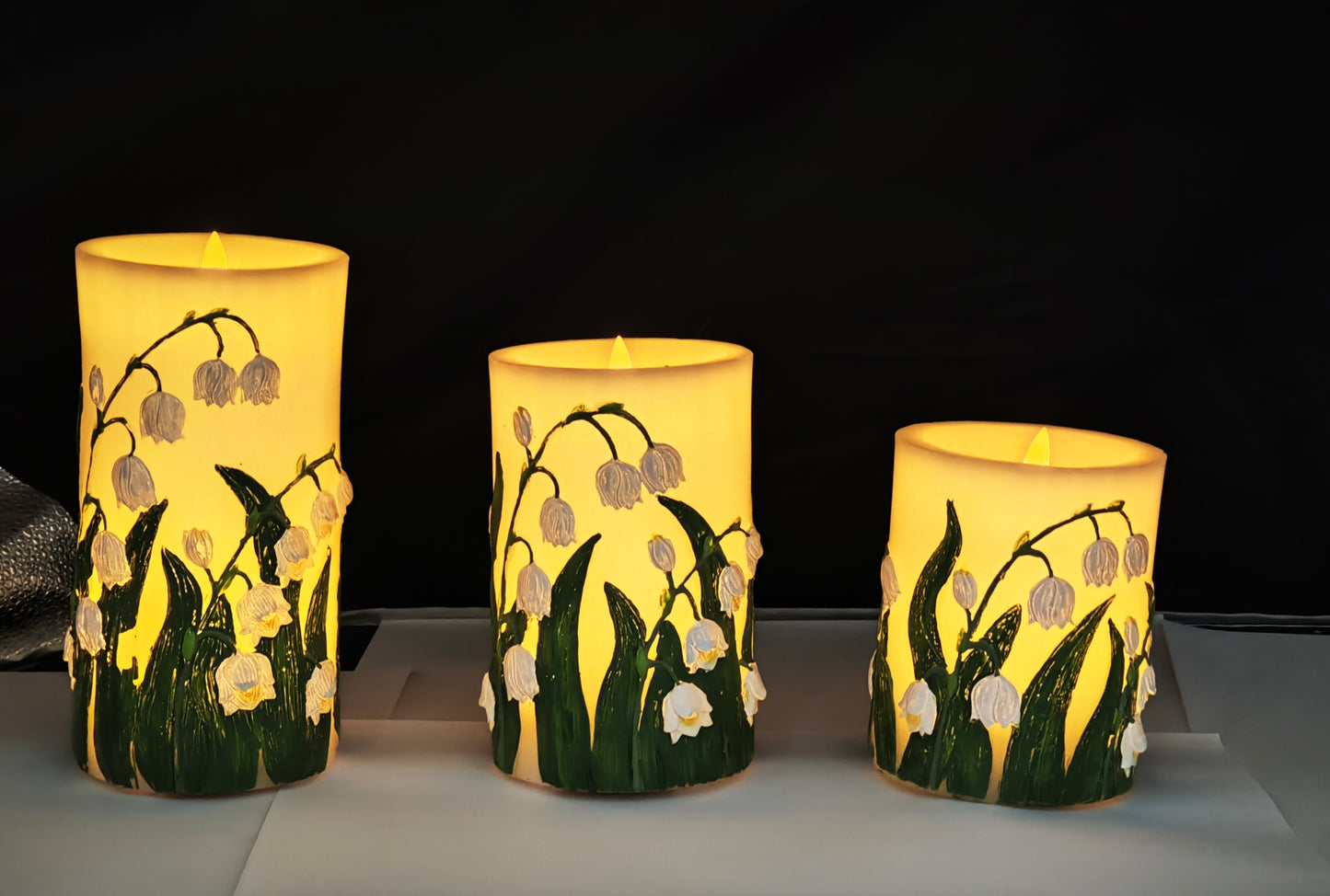 Lily-of-the-Valley LED Candle