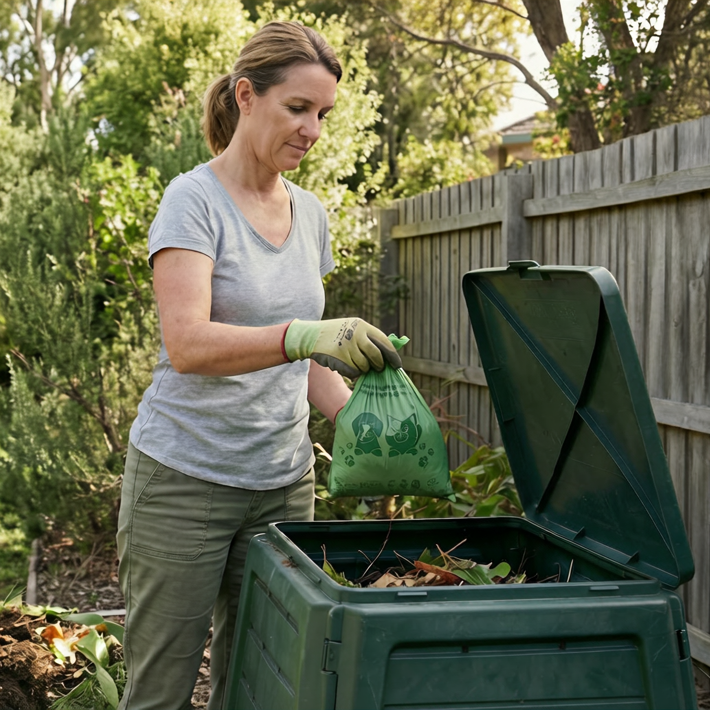Compostable Pet Waste Bags - BPA-Free, AU Council Approved, Leak-Proof for Dogs & Cats