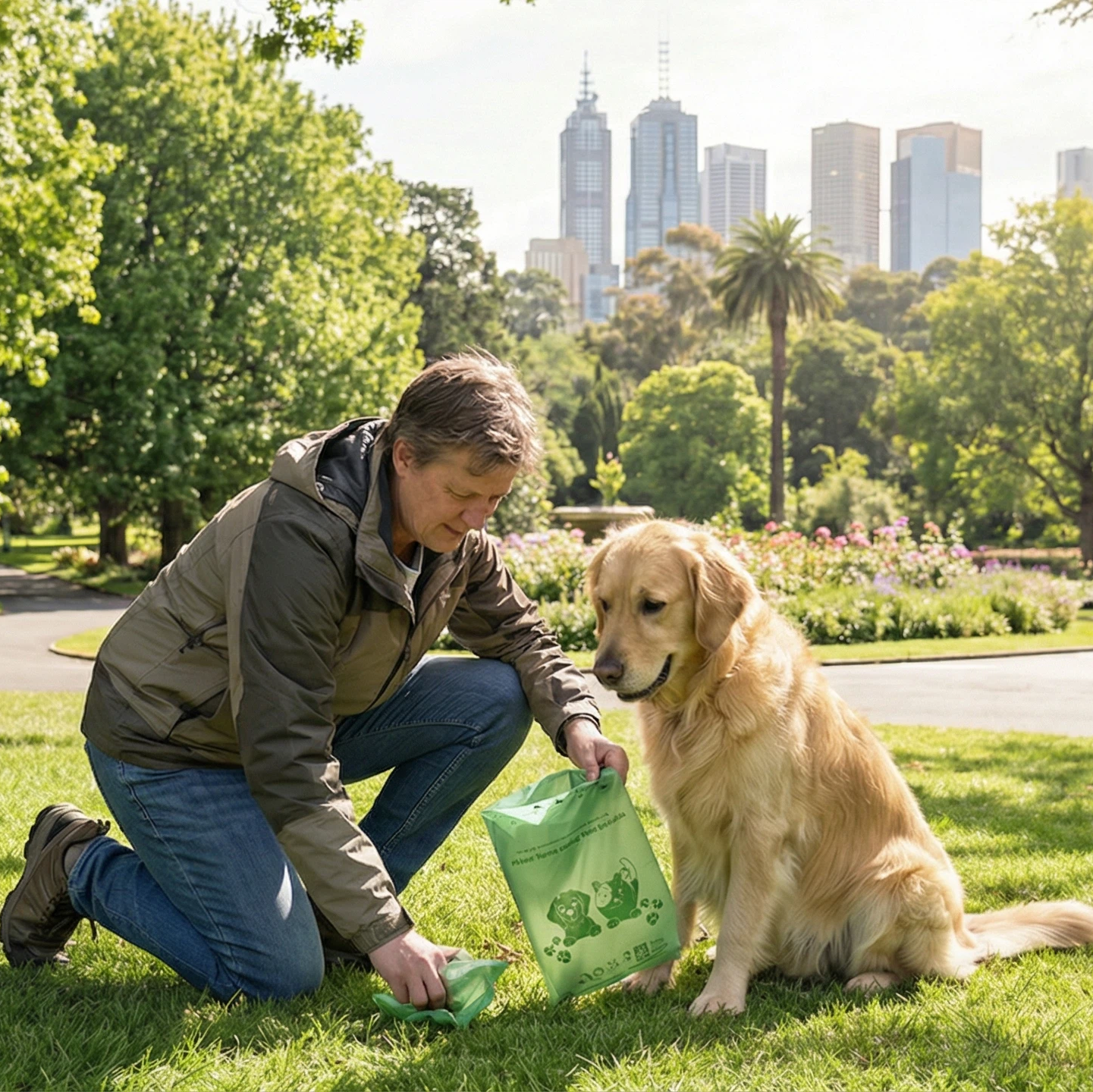 Compostable Pet Waste Bags - BPA-Free, AU Council Approved, Leak-Proof for Dogs & Cats